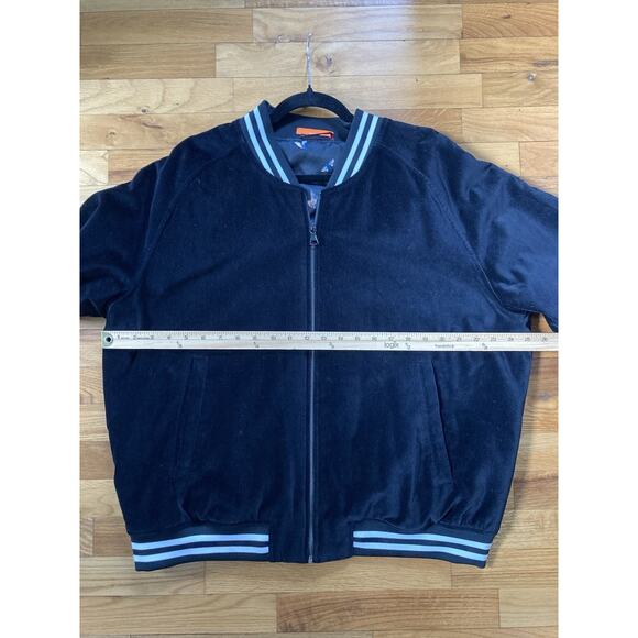 Lansky Bros Tallia Velvet Bomber Jacket Black Asian Dragon 90s Y2K Streetwear XL - Picture 9 of 9